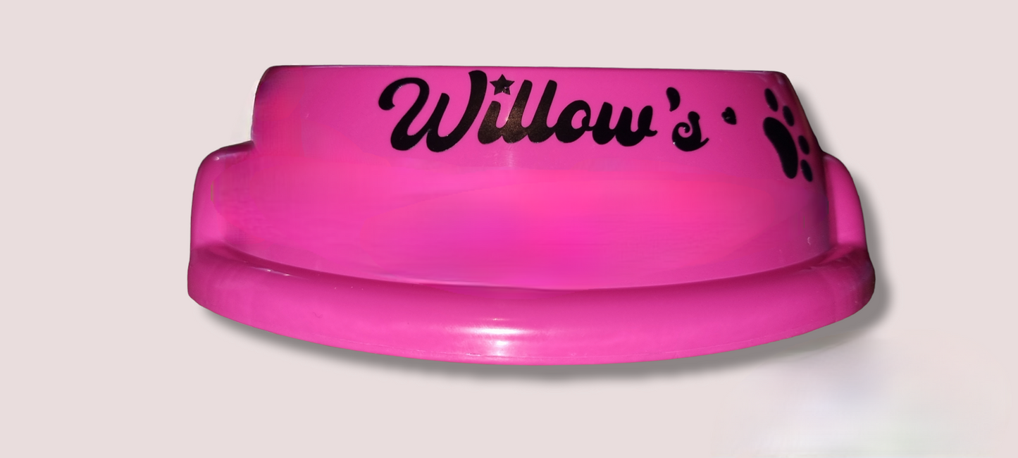 Personalised pet bowls